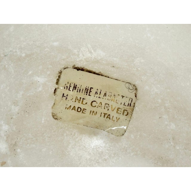 Hand-Carved Alabaster Fruit Sculptures Pear and Apple Collectible 1980s For Sale In Palm Springs - Image 6 of 13