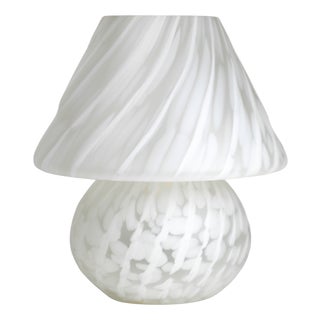 Vintage Murano Glass Mushroom Table Lamp by Hustadt Leuchten, 1970s For Sale