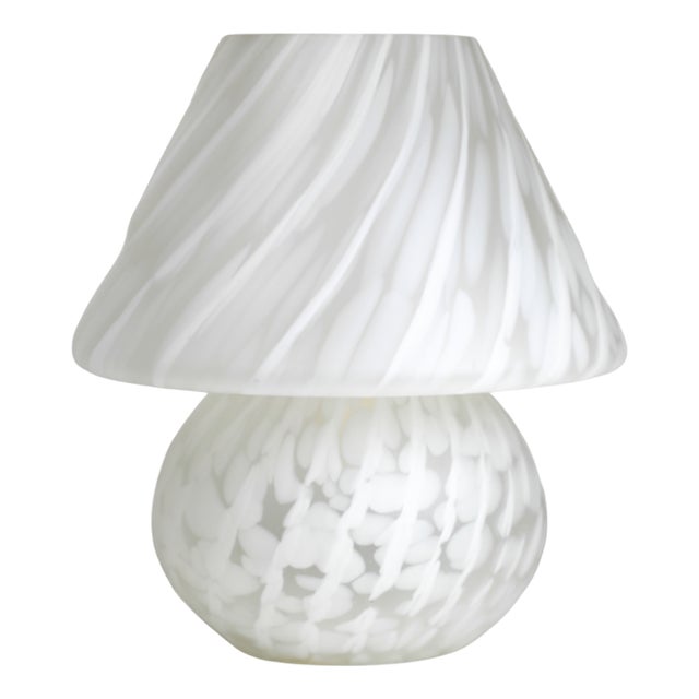 Vintage Murano Glass Mushroom Table Lamp by Hustadt Leuchten, 1970s For Sale