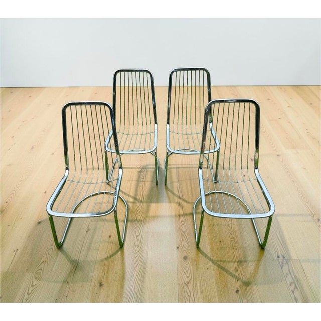 Gorgeous Vintage Mid-Century Set!! Set of 4 1970’s Gastone Rinaldi high backed dining chairs. Produced by Rima, Italy....