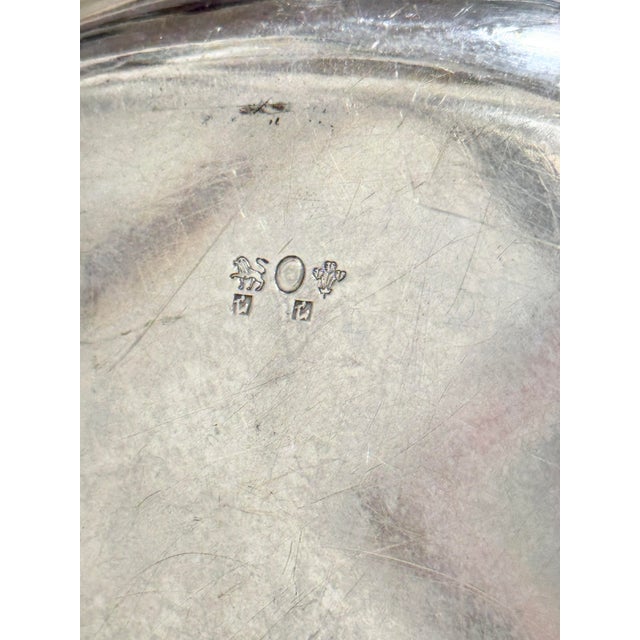 Metal Ornate Vintage Grape Vine Design Silverplate Tray For Sale - Image 7 of 7