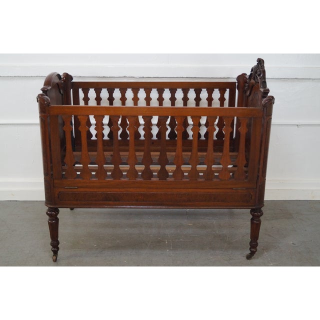 Antique Walnut American Renaissance Baby/Doll Crib Chairish