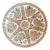 Chinese Export Hand Painted Rose Medallion Shallow Bowl For Sale