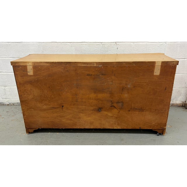 Unique Vintage Mid-Century Dresser With Brass Hardware For Sale - Image 16 of 16