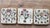 Beautiful set of three decorative travertine stone coasters featuring vintage botanical tulip illustrations inspired by...