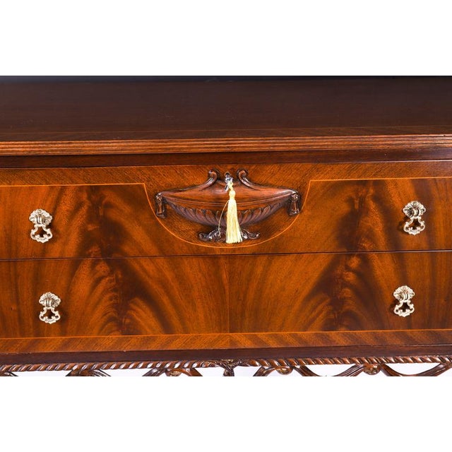 Vintage Flame Mahogany Sideboard from Maple & Co. For Sale - Image 4 of 18