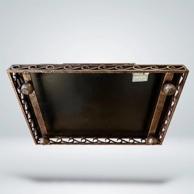 Vintage Italian Renaissance Style Tole Metal Box For Sale - Image 9 of 10