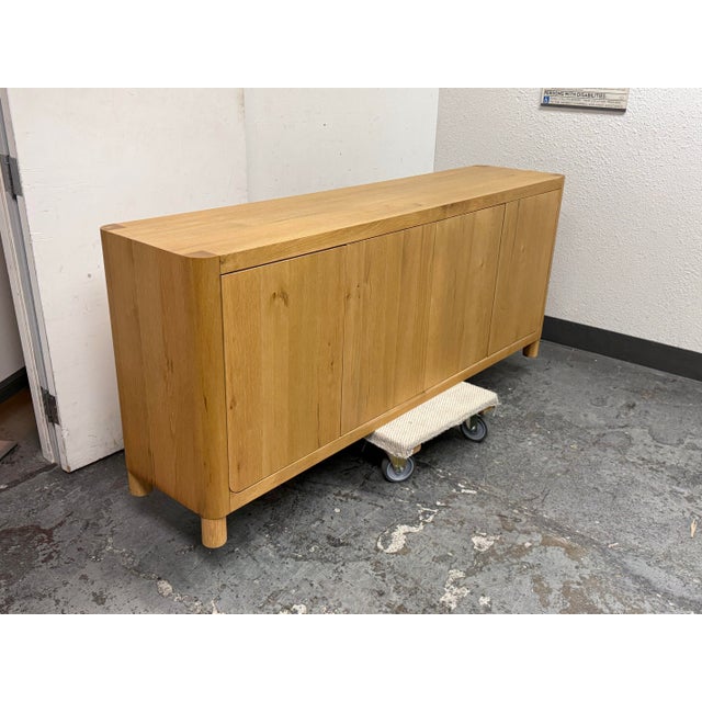 Classic Concepts Orlando Oak Wood Credenza For Sale - Image 11 of 12