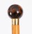 Metal Antique Walking Stick Cane in 18k Gold, 1800s For Sale - Image 7 of 11