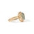 Metal 14k Gold Art Deco 3.49ct Oval Aquamarine Diamond Chic Cocktail Ring Size 4 For Sale - Image 7 of 18