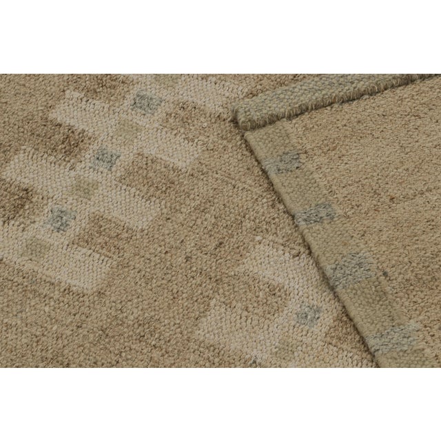 Textile Rug & Kilim’s Scandinavian Style Kilim Rug in Beige with Geometric Patterns - 12x15 For Sale - Image 7 of 7