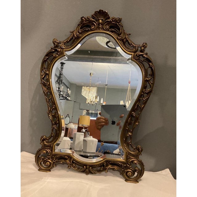 1960s Italian Mirror in Brass, 1960 For Sale - Image 5 of 12