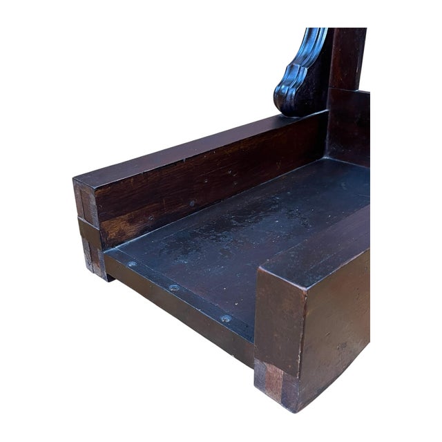Wood Antique Eastlake Solid Wood Prayer Kneeler Stand For Sale - Image 7 of 10