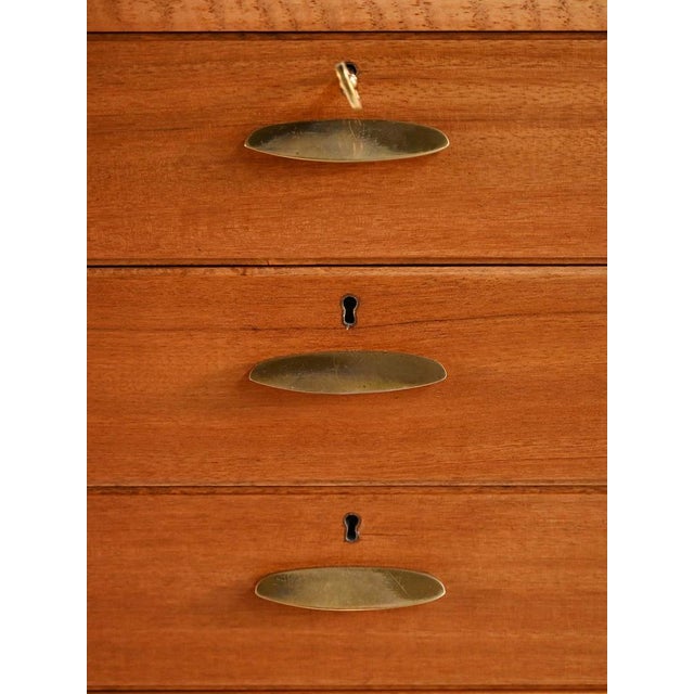 Danish Cabinet with Brass Handles, 1950s For Sale - Image 11 of 13