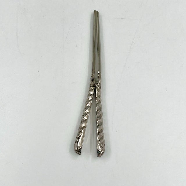 Vintage Silverplate Glove Stretcher Tong Style For Sale - Image 9 of 9
