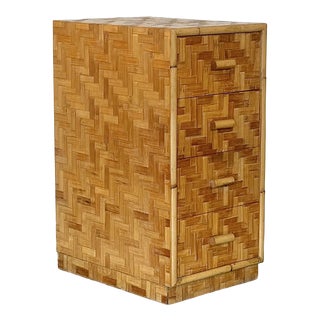 Vintage Bamboo Chest of Drawers, 1970s For Sale