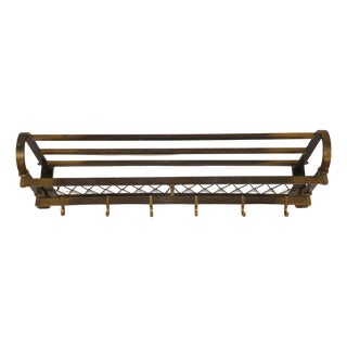 French Modernist Art Deco Brass Coat Rack from La Maison Desny, 1920s For Sale