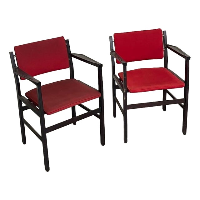 Chairs with Armrests, 1960s, Set of 2 For Sale