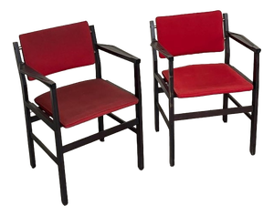 Chairs with Armrests, 1960s, Set of 2