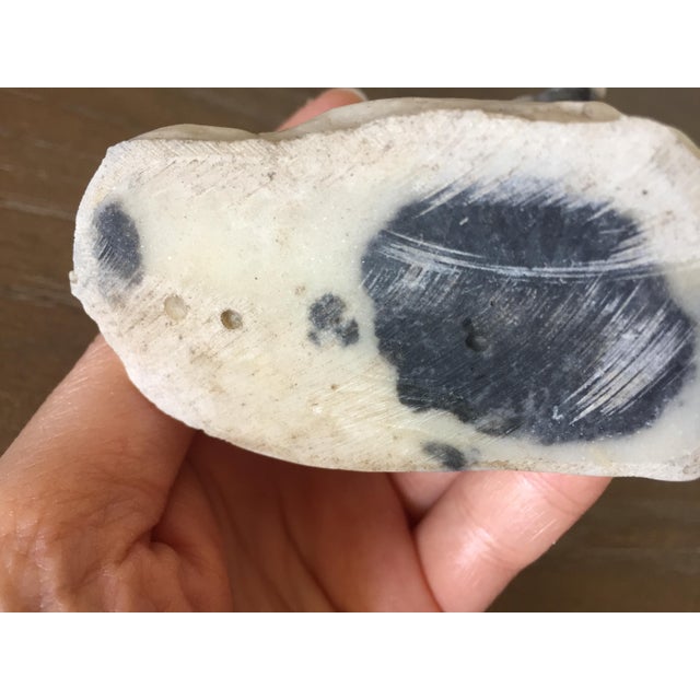 Vintage Bighorn Sheep Carving in Zebra Jasper For Sale - Image 12 of 13