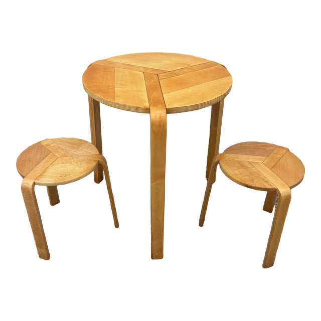 A. Simonit & G. Del Piero Jocker Dining Set, Made in Italy, Circa 1970s, Set of 3 For Sale
