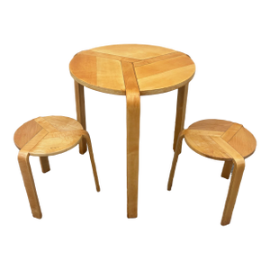 A. Simonit & G. Del Piero Jocker Dining Set, Made in Italy, Circa 1970s, Set of 3