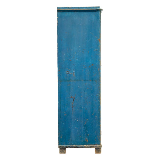 Rustic Antique Scandinavian Rustic Painted Cabinet, 1860 For Sale - Image 3 of 12