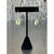 Late 20th Century Vintage 925 Silver Drop Earrings With Green Gemstone For Sale - Image 5 of 12