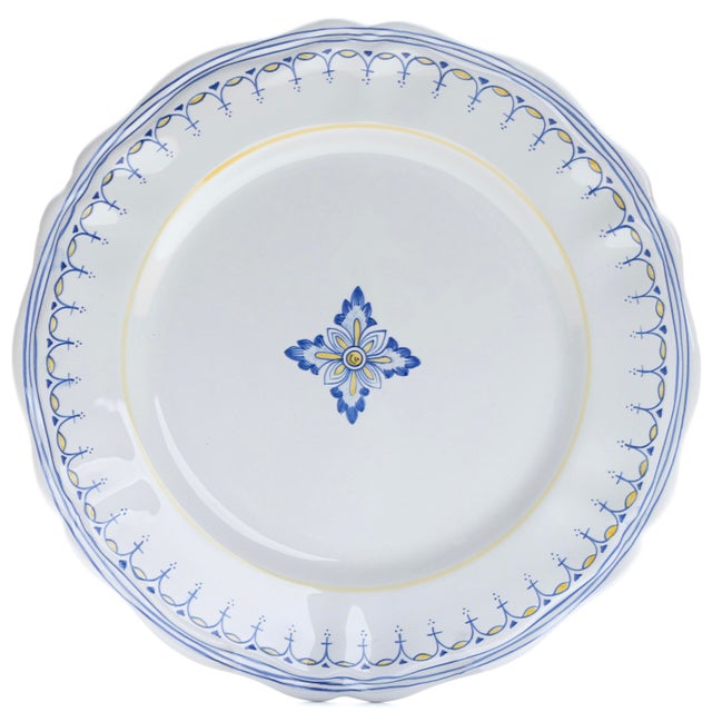 Traditional Dinner Plate, Simplified, Antico Deruta For Sale - Image 3 of 3