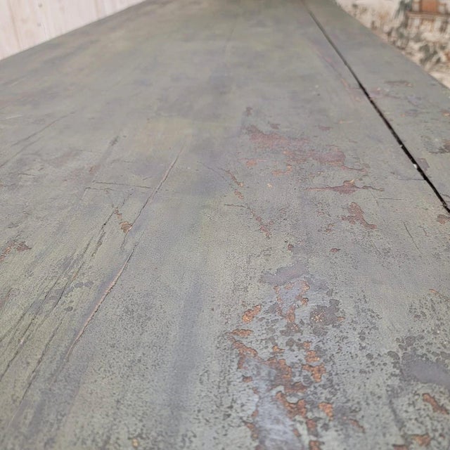 Vintage Chinese Shanxi Elm Calligraphy Table For Sale - Image 4 of 8