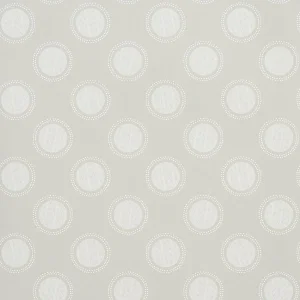 Sample - Schumacher x Neisha Crosland Watermark Wallpaper in Powder Grey