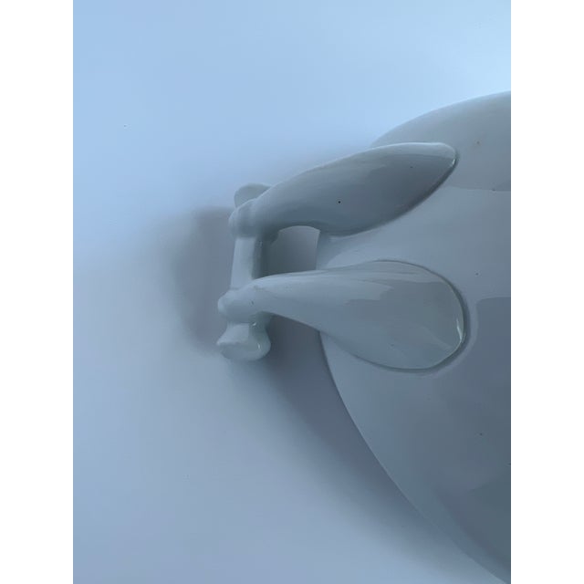 Antique J&g Meakin White Ironstone China Soup Tureen With Rope Details For Sale - Image 9 of 11