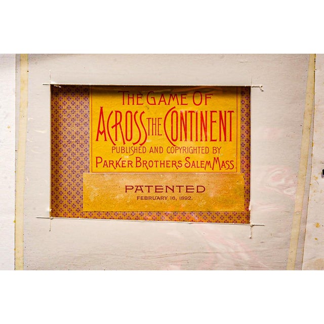 Late 19th Century "Across the Continent" Game Board by Parker Bros. For Sale - Image 11 of 11
