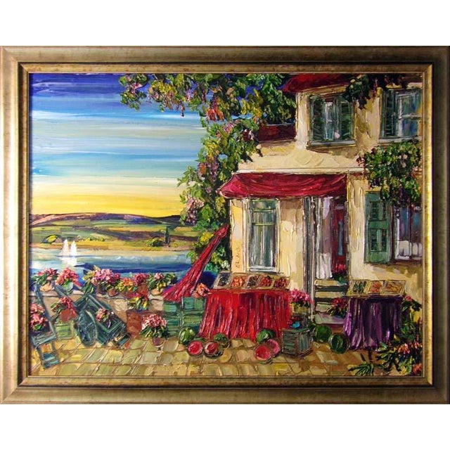 Maya Eventov "Untitled" Original Acrylic on Canvas, H.Signed 364903161 49"x37" For Sale In Denver - Image 6 of 6