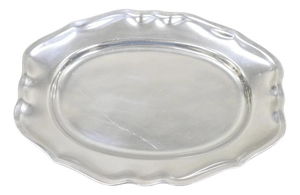 Vintage Wilton Mount Joy, Pa Silver Plated Cast Aluminum 14" Dish Platter Tray