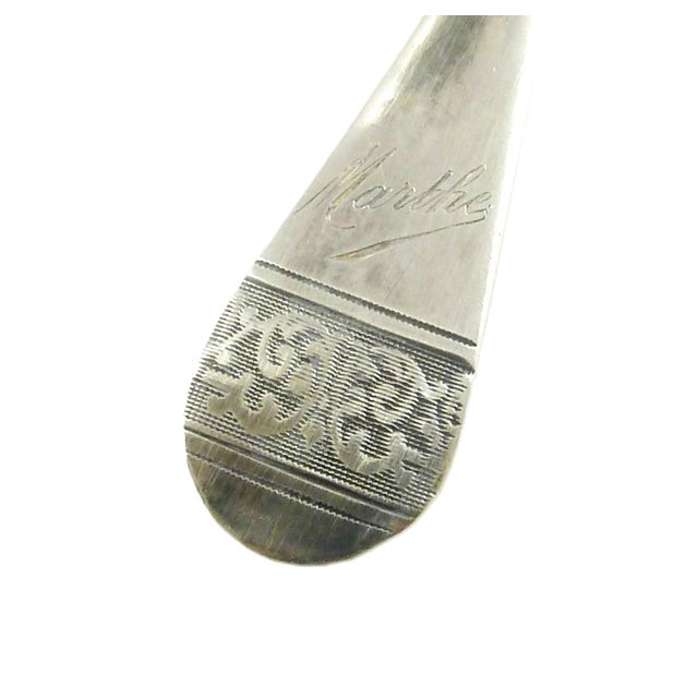 French Antique French Sterling Silver Egg Cup & Spoon Set | Boxed Set | C 1900 For Sale - Image 3 of 12