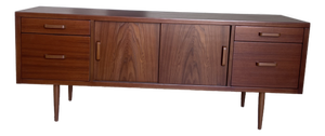 Vintage Danish Teak Office Style Credenza