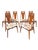 Vintage Broyhill Brasilia Style Dining Chairs Six Set Mid Century Modern Design For Sale In New York - Image 6 of 7