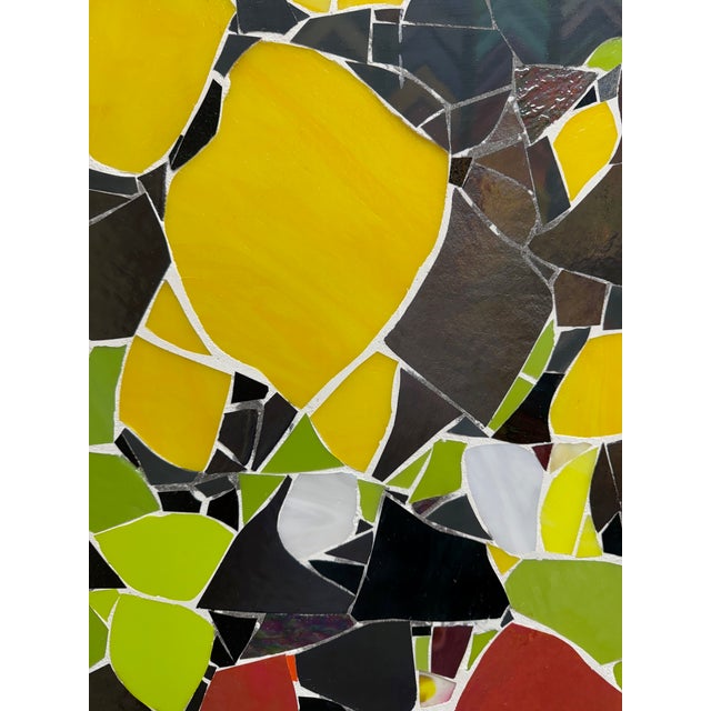2024, Framed Colorful Abstract Glass Mosaic on Board, Artist Mila Apperlo For Sale - Image 9 of 9