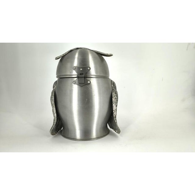 Metal Owl-Shaped Ice Bucket, Italy, 1960s For Sale - Image 7 of 11