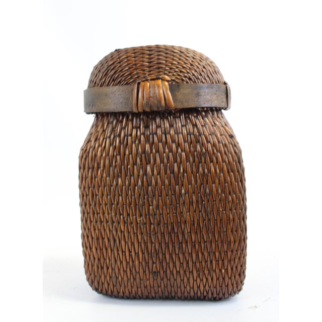 Boho Chic Basket With Removable Lid (Small) For Sale - Image 3 of 9