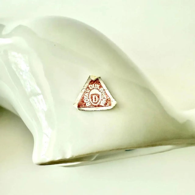 Mid 20th Century Royal Dux Modernist Porcelain Panther For Sale In San Antonio - Image 6 of 7