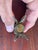 1960s Folk Art Brass Toothpick/Match Holder Thimble Basket Held by 2 Turkish Workmen For Sale - Image 4 of 5