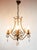 Metal Antique French Chandelier in Iron, Green and Gold Crystals, 1900 For Sale - Image 7 of 10