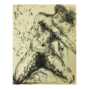 Salvador Dali Original Lithograph Nu Gris 1967
