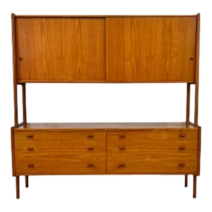 Hans Wegner for Ry Mobler Credenza Wall Unit, Teak, 1958