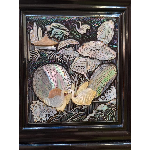 Vintage Korean Mother-of- Pearl Inlaid Apothecary Cabinet/Tall Chest For Sale - Image 11 of 11