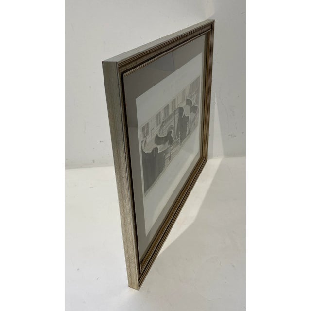 Wood 1920s French Gravure Print "Palais De Fontainbleu" For Sale - Image 7 of 11