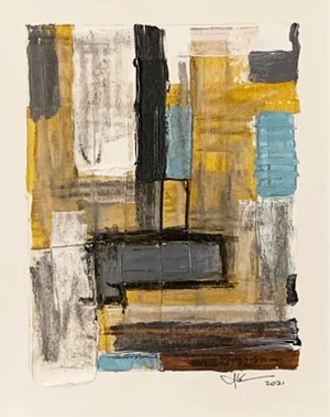 "Untitled 1" Contemporary Abstract Acrylic Painting by J. Kent Martin