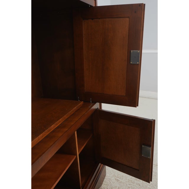 1980s French Empire Cherry Tv Armoire Cabinet For Sale In Philadelphia - Image 6 of 16